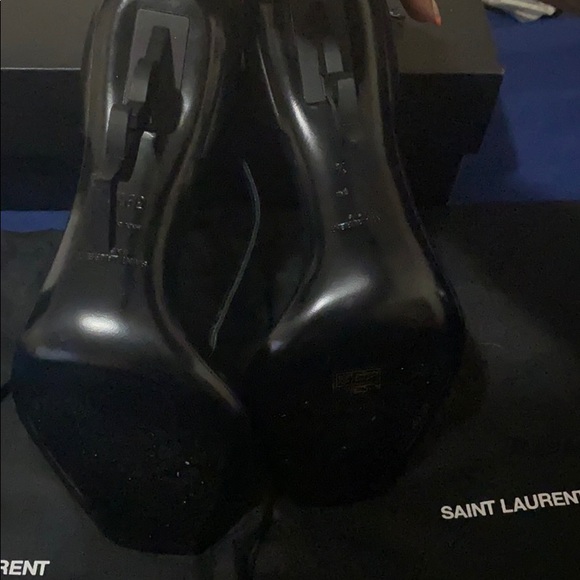 YSL Opyum heel sandals - matte black - Picture 3 of 8